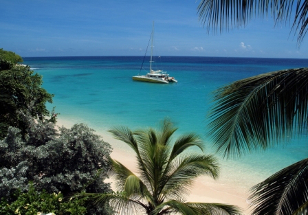 Catamarán en Cove, Barbados. (clickear para agrandar imagen). Foot: Barbados Tourism Authority-UK